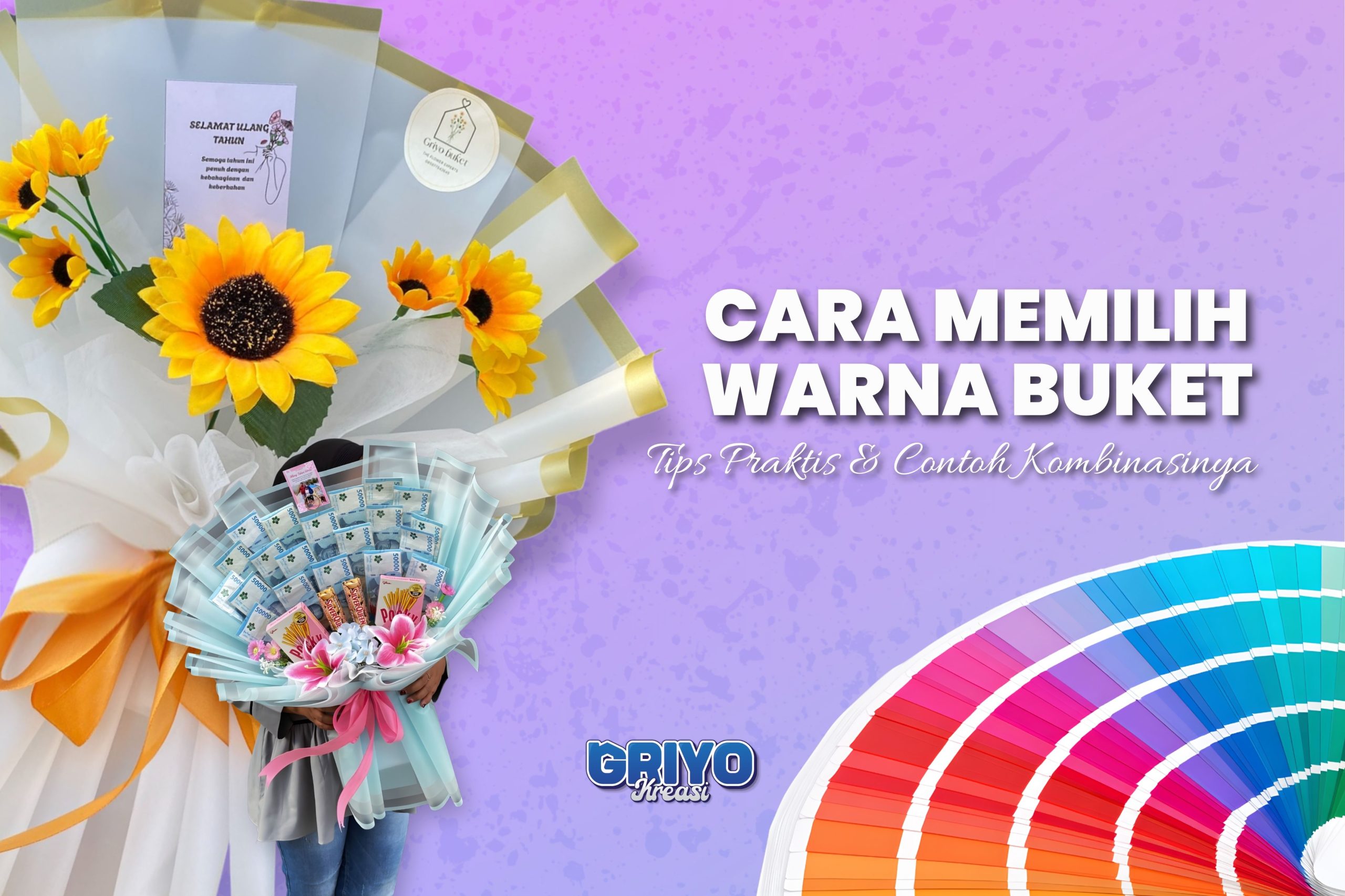 Cara memilih warna buket, tips dan kombinasinya