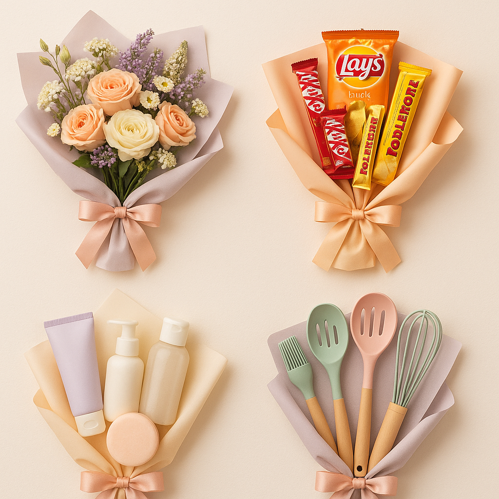 Ide buket untuk Ibu berupa rangkaian bunga segar yang cantik dan elegan