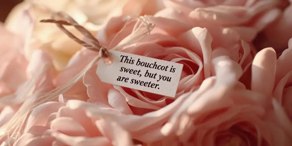 contoh ucapan di buket tag kartu