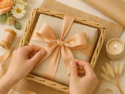 cara menghias hampers kado cantik proses menghias hampers kado