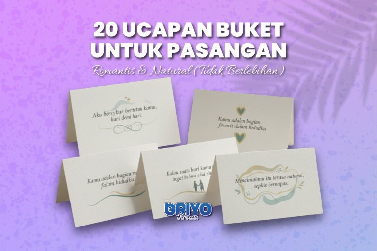 Kumpulan 20 ucapan buket untuk pasangan yang romantis dan natural.