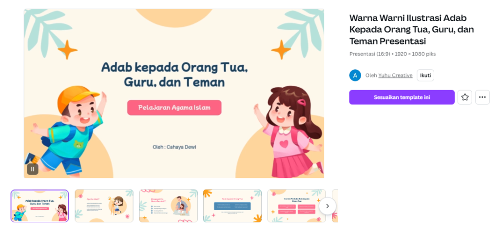Cara Memilih Template Canva Gratis Berkualitas - Materi Guru dan Pendidikan