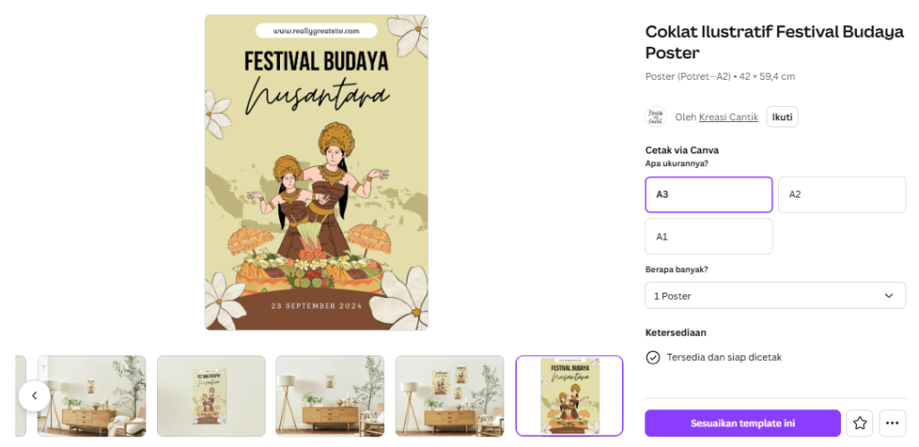 Cara Memilih Template Canva Gratis yang Paling Berkualitas - Poster Aesthetic